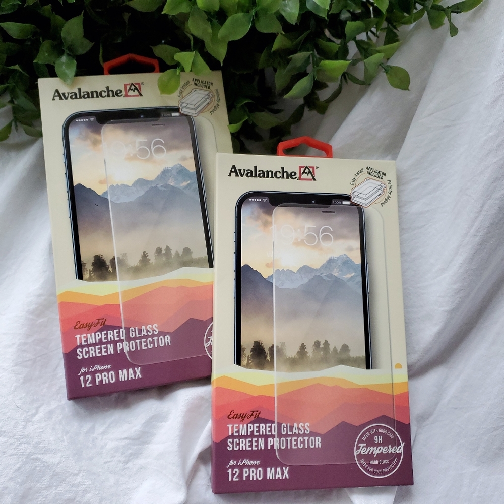 2 Avalanche Tempered Glass Screen Protector Iphone 12 Pro Max